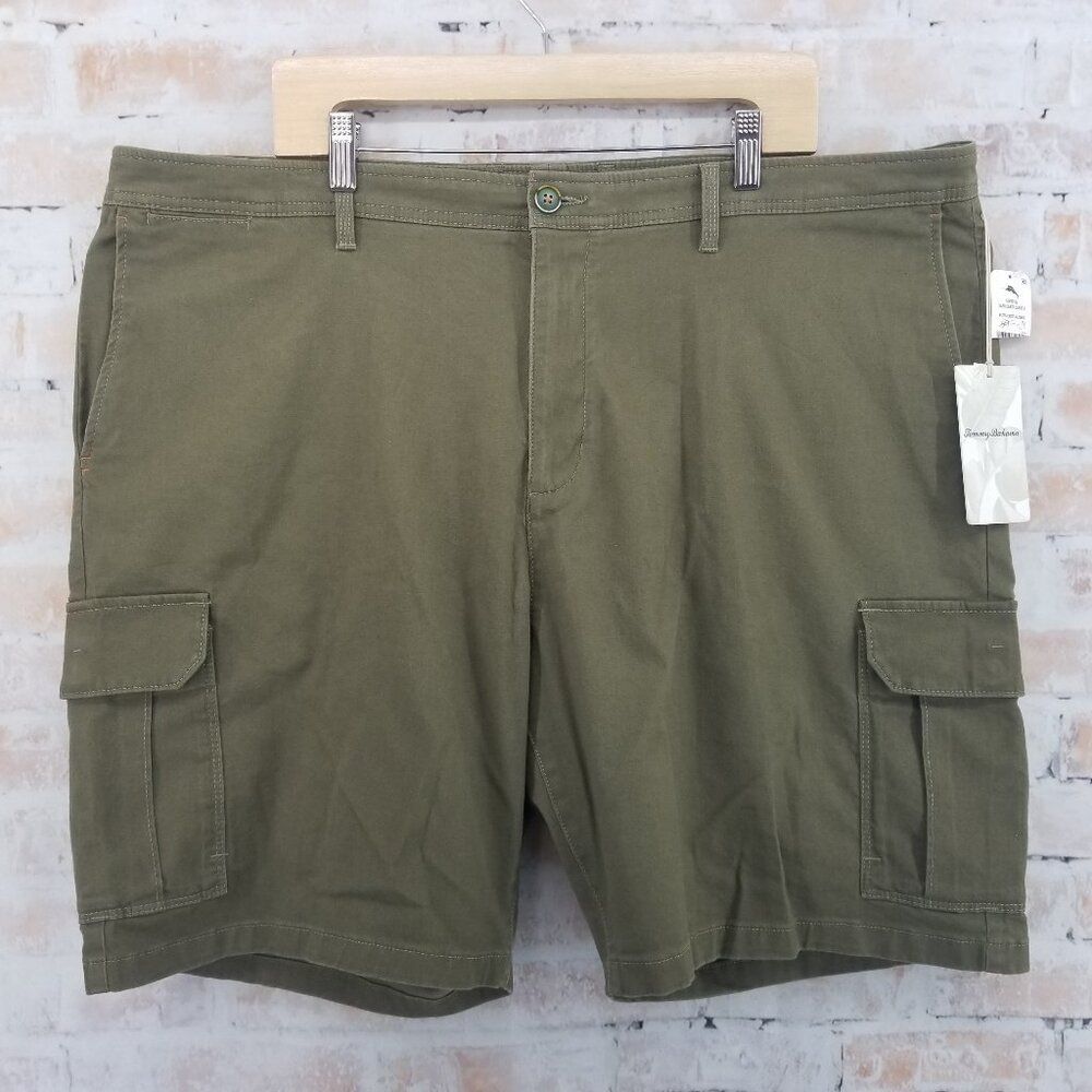 NWT Tommy Bahama Cabo Coast Cargo 9" Shorts Green Men's 40 Stretch Fit‎